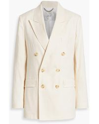 A.L.C. - Declan Double-breasted Linen-blend Twill Blazer - Lyst