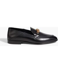 Versace - Medusa chain loafers aus leder mit einklappbarer fersenpartie - Lyst