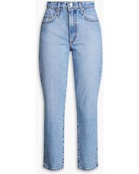 Nobody Denim - Bessette hoch sitzende cropped jeans mit schmalem bein - Lyst
