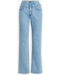 SLVRLAKE Denim - Brooklyn High-rise Straight-leg Jeans - Lyst