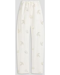 Marques'Almeida - Embellished Woven Wide-Leg Pants - Lyst