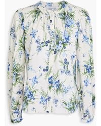 Veronica Beard - Ashlynn Floral-Print Cotton Blouse - Lyst