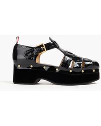Thom Browne - Patent-leather Sandals - Lyst
