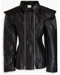 BITE STUDIOS - Convertible Faux Leather Jacket - Lyst