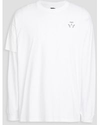 ACRONYM - Mehrlagiges t-shirt aus baumwoll-jersey mit print - Lyst