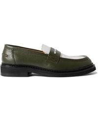MR P. - Jacques Two-Tone Leather Penny Loafers - Lyst