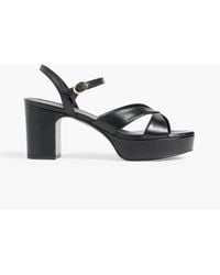 Stuart Weitzman - Carmen Leather Platform Sandals - Lyst