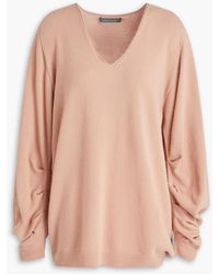 Alberta Ferretti - Wool And Cashmere-blend Sweater - Lyst