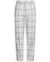 Thom Browne - Checked Wool Pants - Lyst