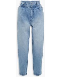 IRO - Faded High-rise Tapered Jeans - Lyst