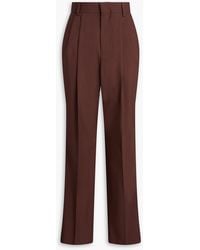 ARMARIUM - Celia Pleated Wool Straight-leg Pants - Lyst