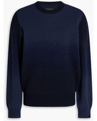 Rag & Bone - Downing pullover aus jacquard-strick aus einer woll-kaschmirmischung - Lyst