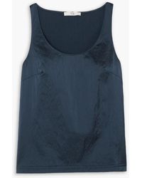Tibi - Crinkled-satin Tank - Lyst