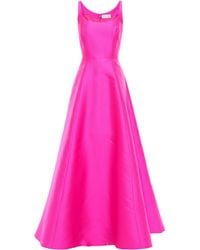 Sachin & Babi Neon Faille Gown Fuchsia - Pink