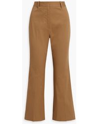 Nili Lotan - Corette Cotton-blend Twill Straight-leg Pants - Lyst