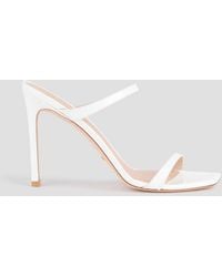 Stuart Weitzman - Aleena 100 Patent-leather Sandals - Lyst