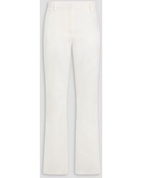 Magda Butrym - Wool And Silk-blend Crepe-satin Flared Pants - Lyst