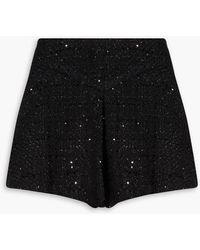 Maje - Sequin-embellished Tweed Shorts - Lyst