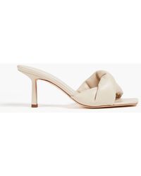 STUDIO AMELIA - Twist Front 75 Padded Leather Mules - Lyst