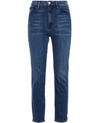M.i.h Jeans Denim Berlin Slim-fit High-rise Jeans in /7/9/ /b/l/u/e/ (Blue)  - Lyst