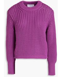 Claudie Pierlot - Ribbed Cotton-blend Sweater - Lyst