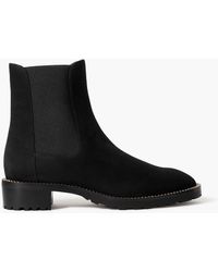 Stuart Weitzman - Kolbie Embellished Suede Chelsea Boots - Lyst