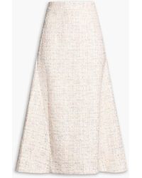 Huishan Zhang - Vicky Metallic Tweed Midi Skirt - Lyst