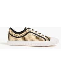 Zimmermann - Woven Faux Raffia Sneakers - Lyst