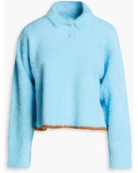 Jacquemus - Neve Brushed Stretch-knit Polo Sweater - Lyst