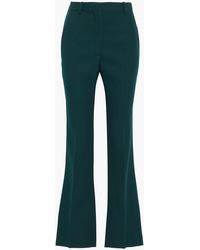 Victoria Beckham Wool-twill Bootcut Trousers - Green