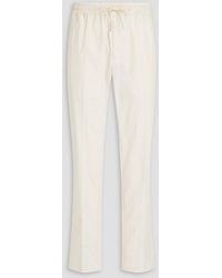 Sandro - Tapered Cotton-blend Twill Pants - Lyst