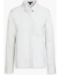 James Perse - Stretch Cotton-blend Poplin Shirt - Lyst