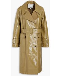 3.1 Phillip Lim - Coated Cotton-canvas Trench Coat - Lyst