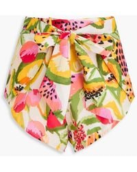 FARM Rio - Printed Cotton Shorts - Lyst
