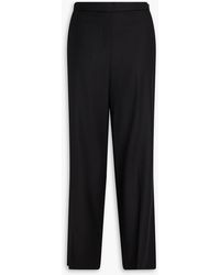 Theory - Wool-flannel Wide-leg Pants - Lyst