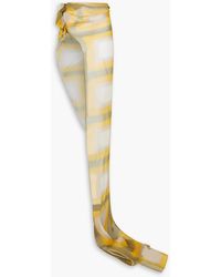 Rick Owens - Asymmetric Ruffled Printed Chiffon Maxi Skirt - Lyst