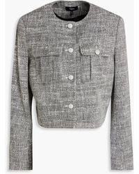 Theory - Jacke aus tweed aus einer baumwollmischung - Lyst
