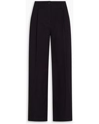 TOTEME - Pleated Cotton-twill Straight-leg Pants - Lyst