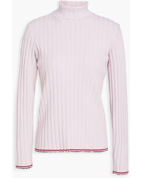 Thom Browne - Ribbed Cashmere Turtleneck Sweater - Lyst