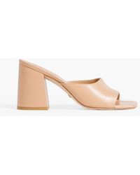 Stuart Weitzman - Tia Leather Mules - Lyst