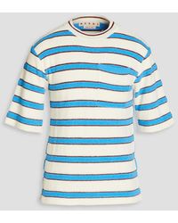 Marni - Striped Cotton-blend Terry Top - Lyst