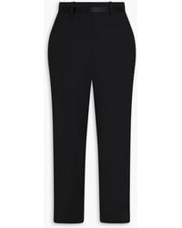 Anine Bing - Cropped hose "louisa" mit geradem bein aus woll-twill - Lyst