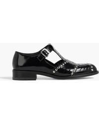 Bally - Spiegel Studded Glossed-Leather Sandals - Lyst
