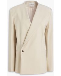 Loulou de Saison - Double-breasted Wool-blend Twill Blazer - Lyst