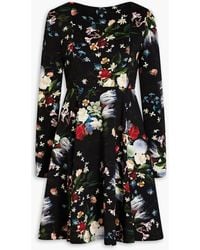 Erdem - Martine Floral-print Jersey Mini Dress - Lyst