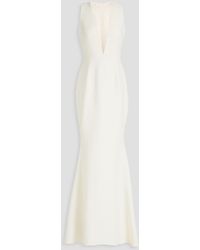 ウェディングドレス Bridal embellished crepe cape gown 685504 - www ...