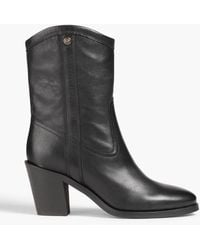 Claudie Pierlot - Andalousie Leather Cowboy Boots - Lyst
