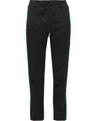 Sandro Jeanne Stretch-jersey Track Trousers Black