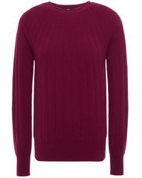7 For All Mankind 7 For All Kind Ribbed Cashmere Jumper - Purple