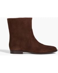 Sergio Rossi - Nubuck Ankle Boots - Lyst